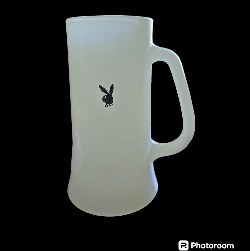 Vintage White PLAYBOY Beer Mug.